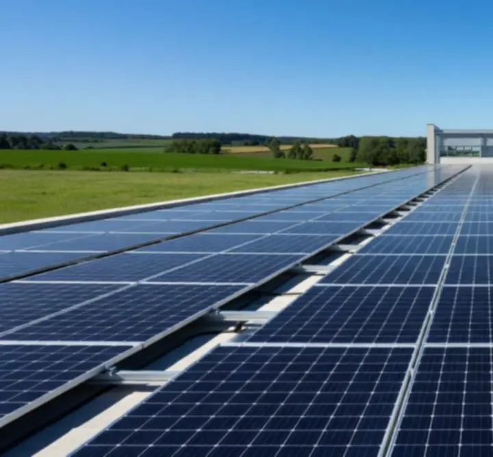 Installation solaire commerciale de 500kWp à Lyon