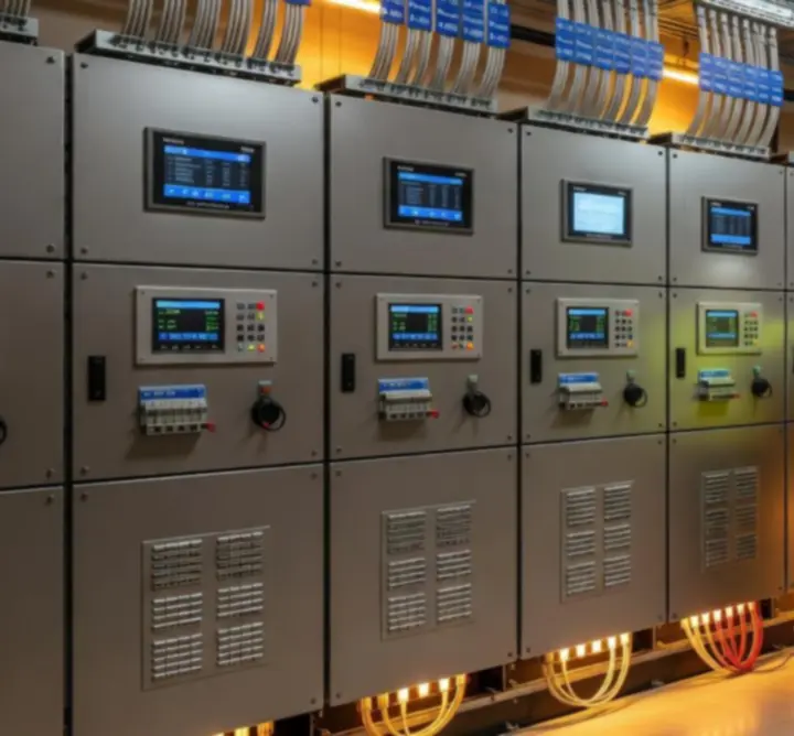 Infrastructure électrique industrielle avec postes haute tension