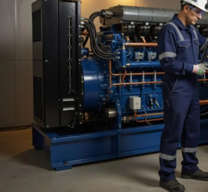 Technicien effectuant une maintenance préventive