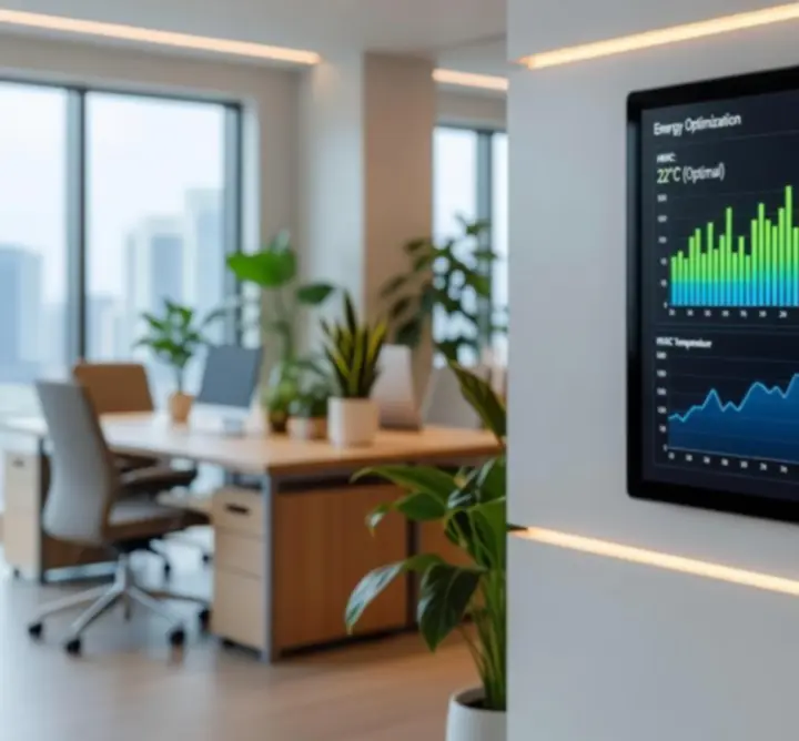 Interface de contrôle climatique intelligent avec données en temps réel