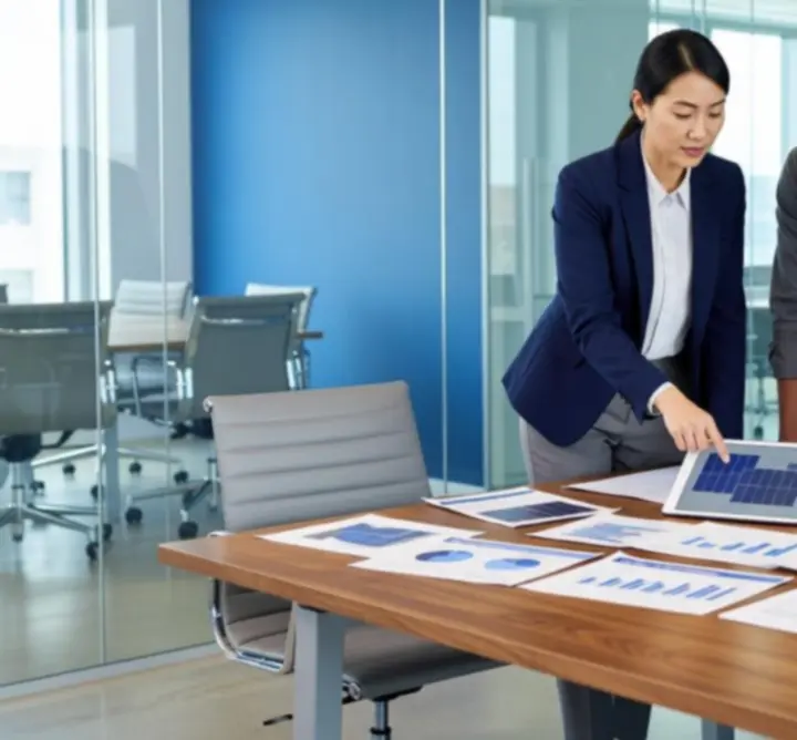 Équipe multidisciplinaire en session de consultation technique